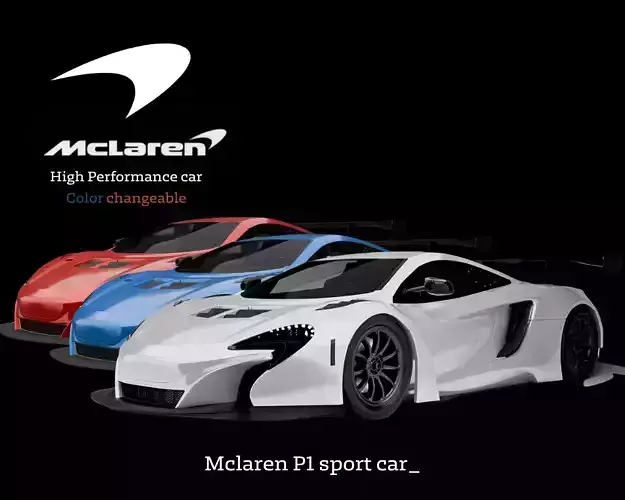 Mclaren P1 car 3D model