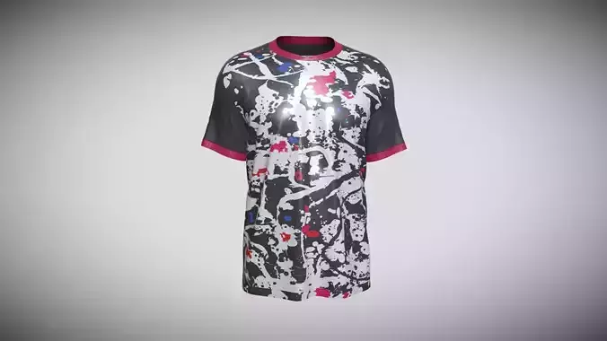 Soccer Jersey Player 03 V2 In Low Poly