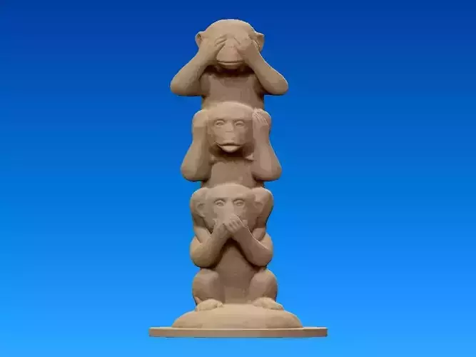 Baby Monkey decoration - 3D print