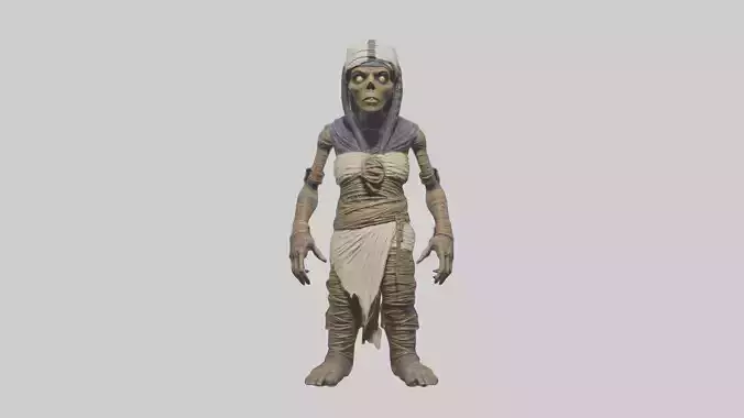 Cursed mummy model Low-poly 3D model