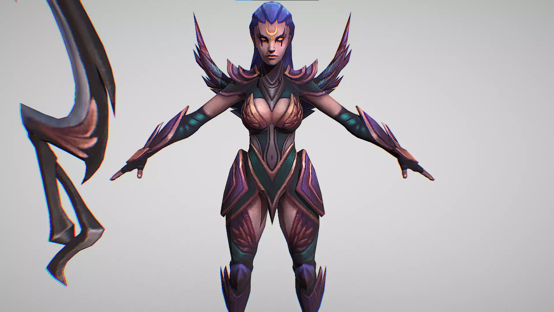 Diana - Dark Valkyrie - League Of Legends Low-poly 3D model