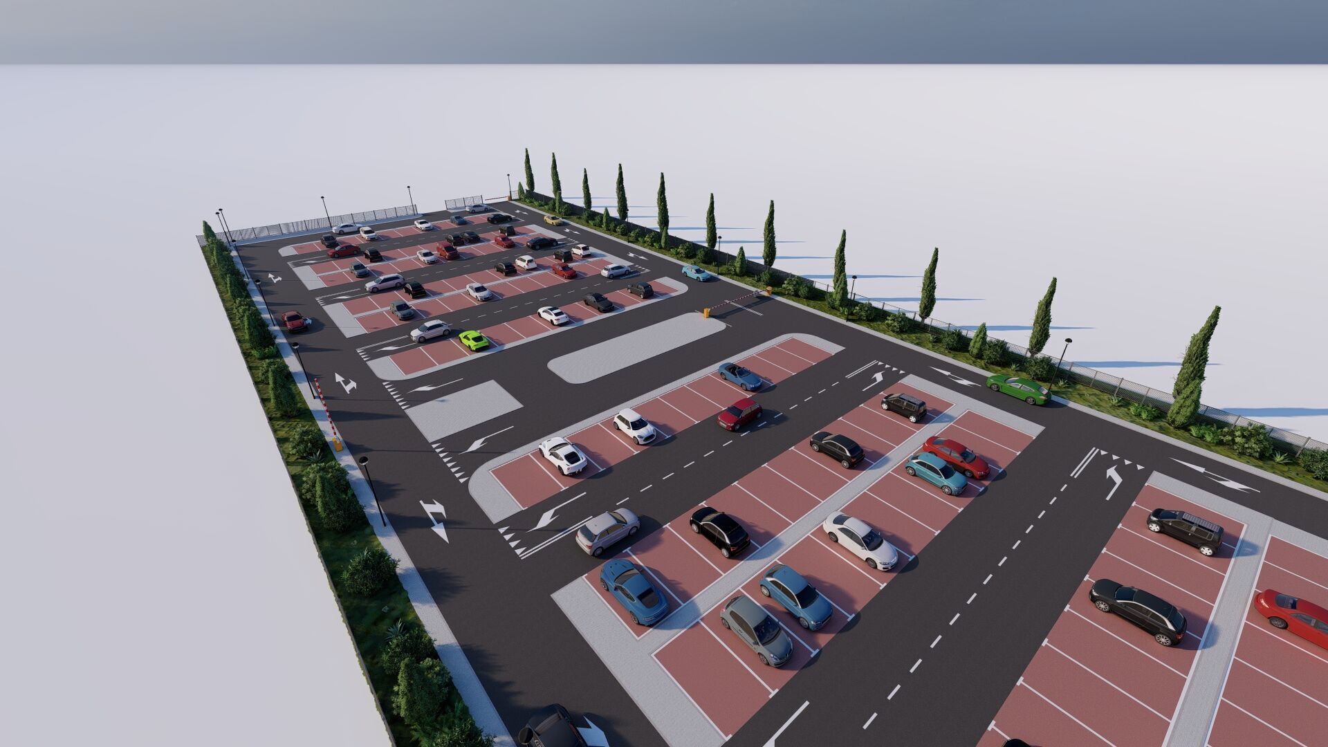 Parking-Parking Lot 3D model_16