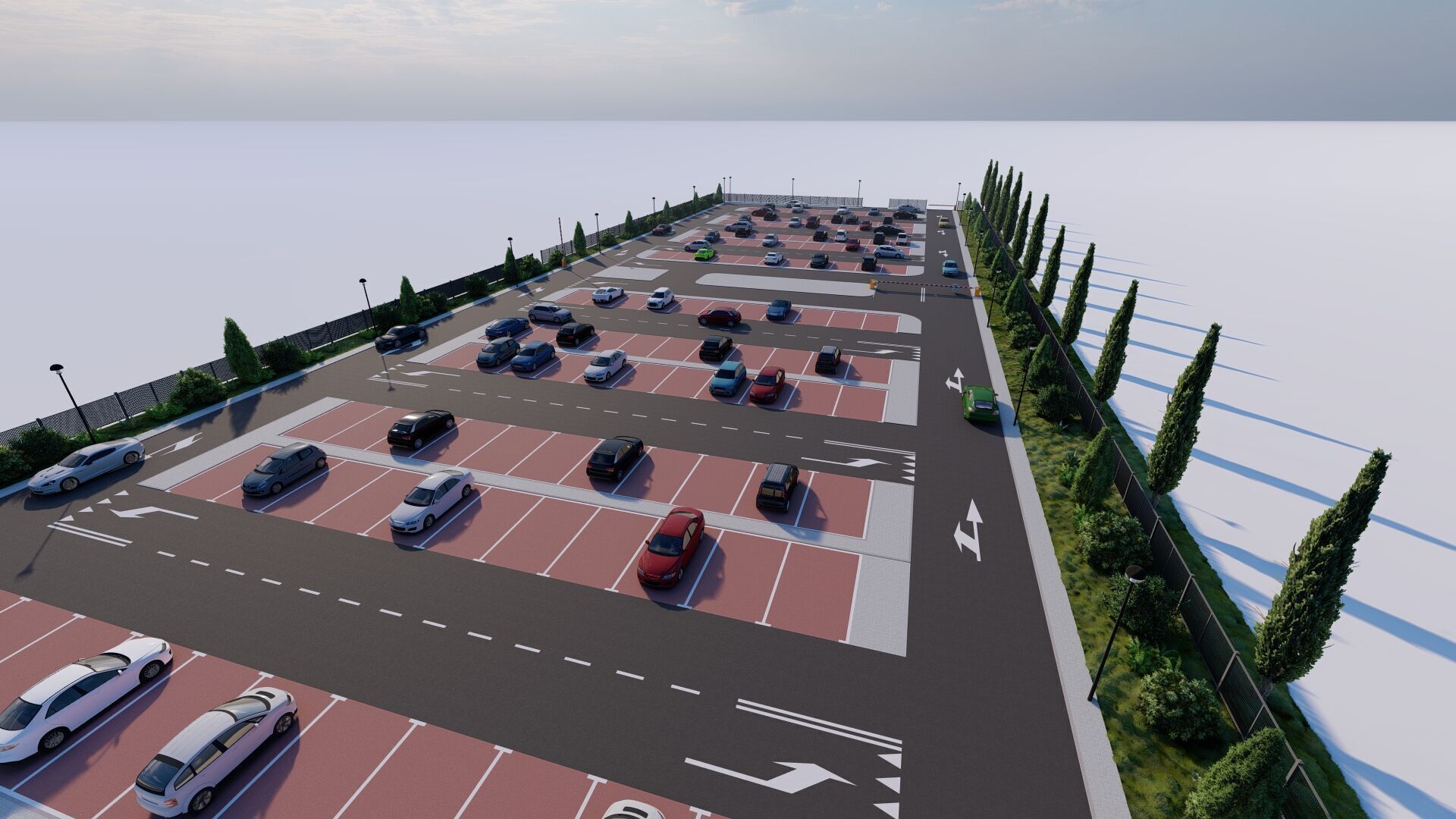 Parking-Parking Lot 3D model_15