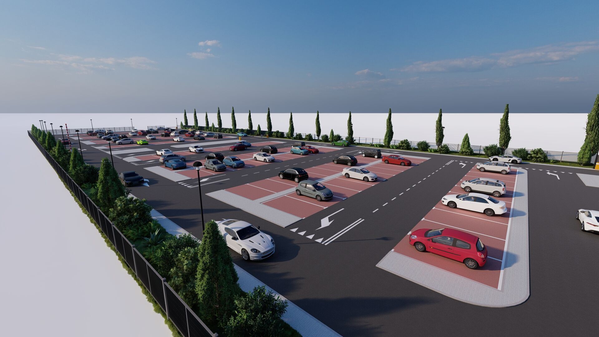 Parking-Parking Lot 3D model_18