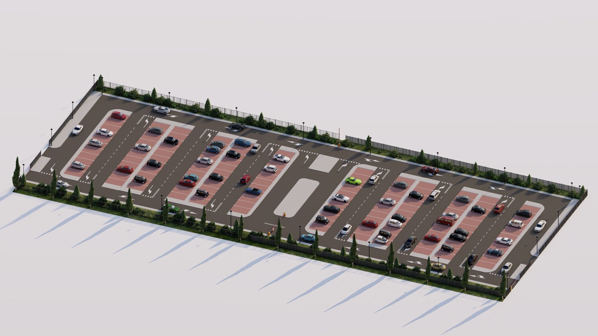 Parking-Parking Lot 3D model_13