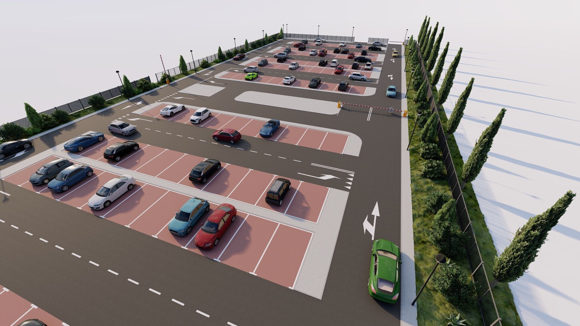 Parking-Parking Lot 3D model_6