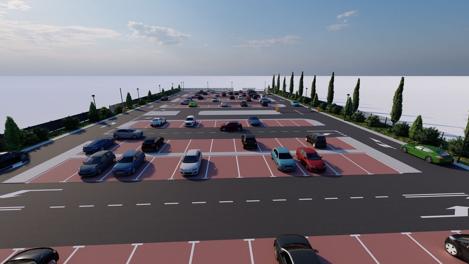 Parking-Parking Lot 3D model_17