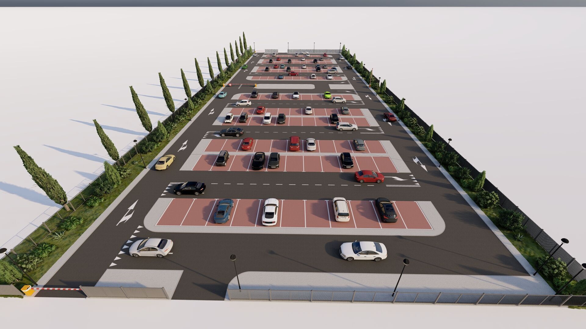 Parking-Parking Lot 3D model_2
