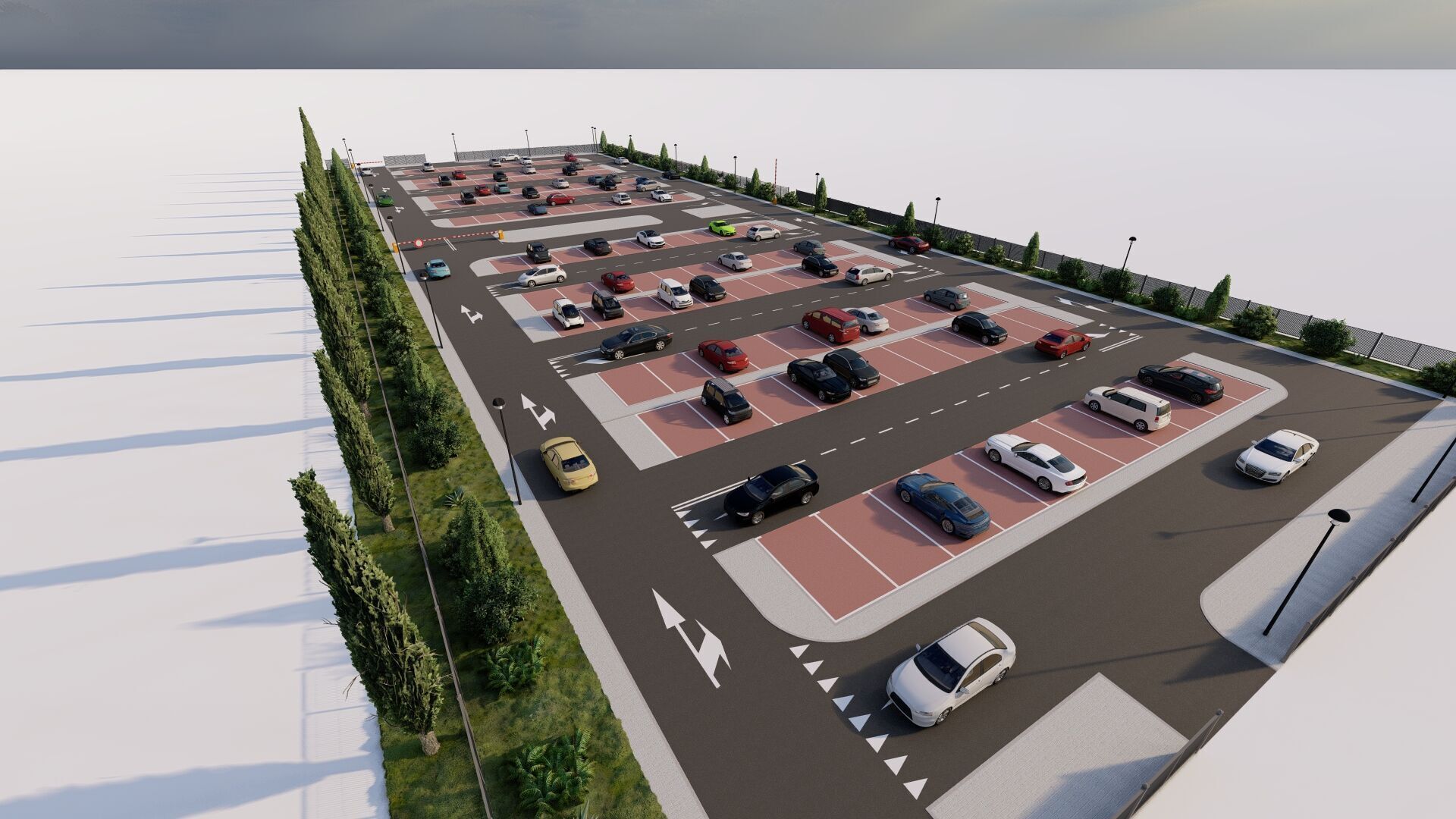 Parking-Parking Lot 3D model_3