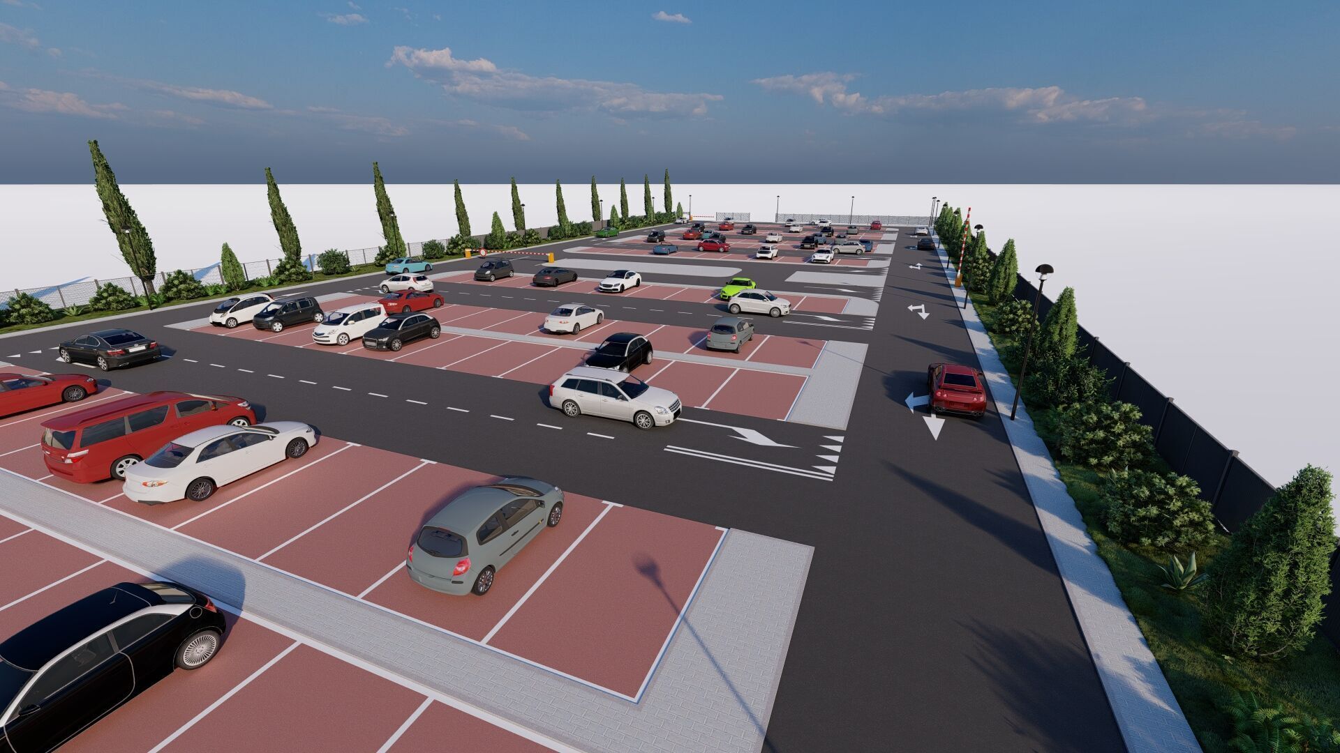 Parking-Parking Lot 3D model_11