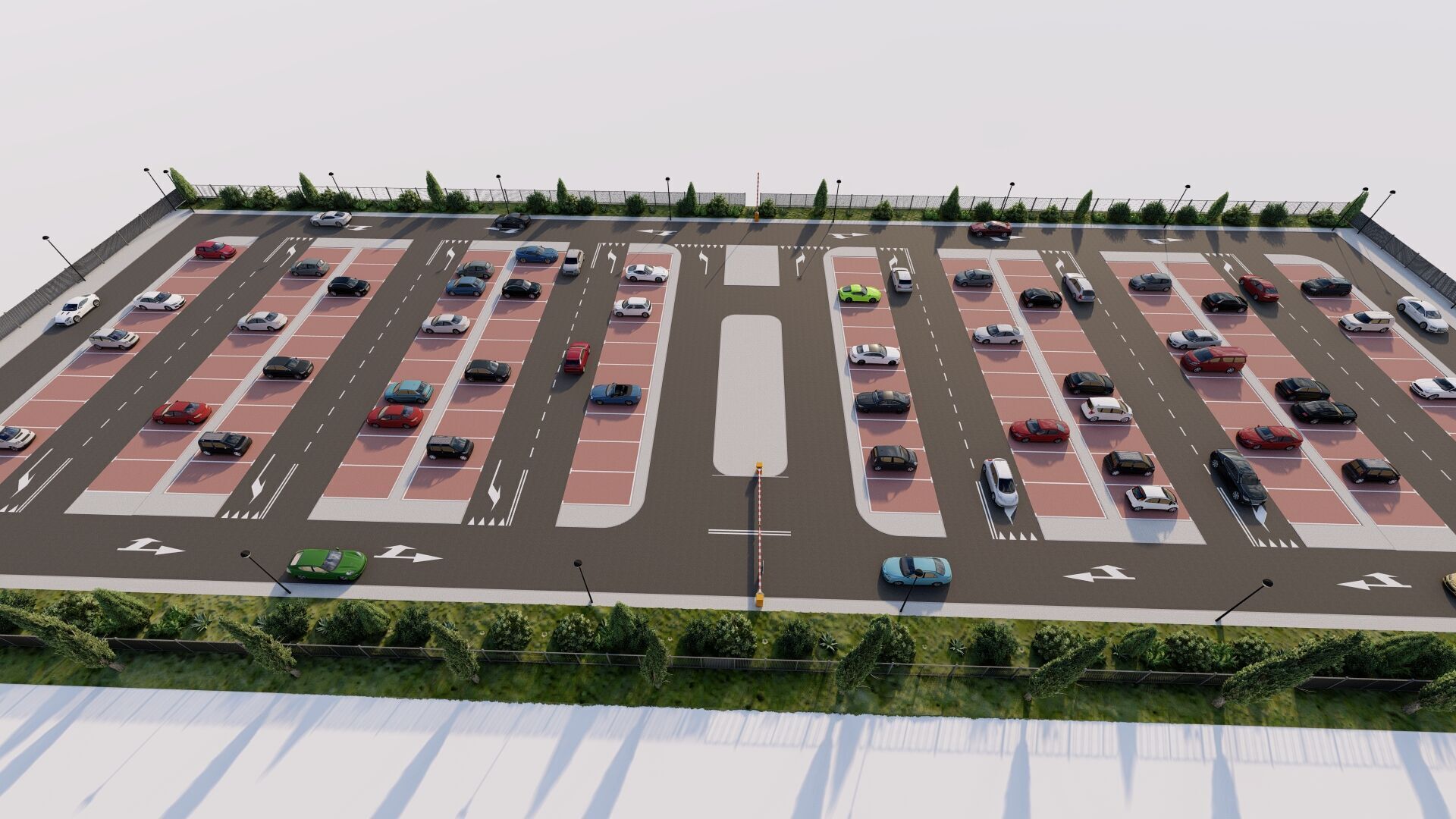 Parking-Parking Lot 3D model_5