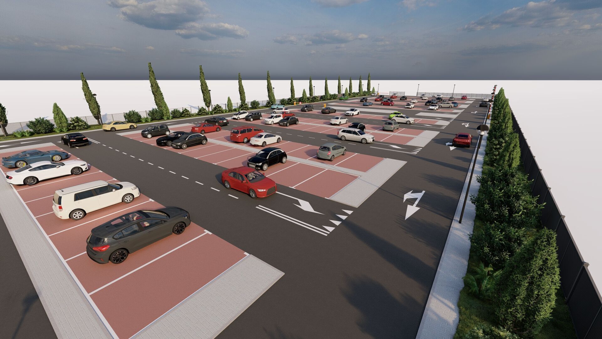 Parking-Parking Lot 3D model_1