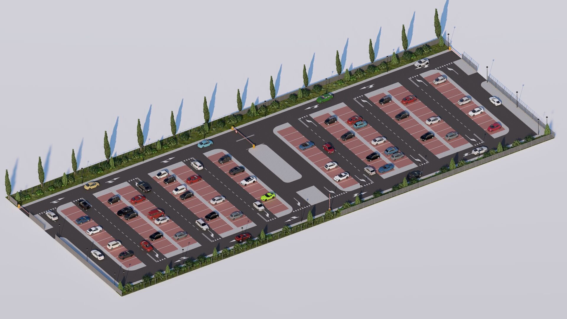 Parking-Parking Lot 3D model_14