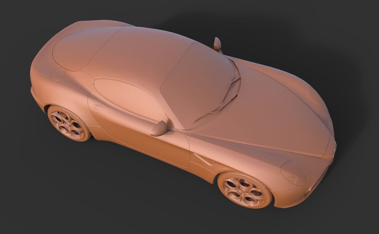 Alfa Romeo 8C Competizione 3D print model_6