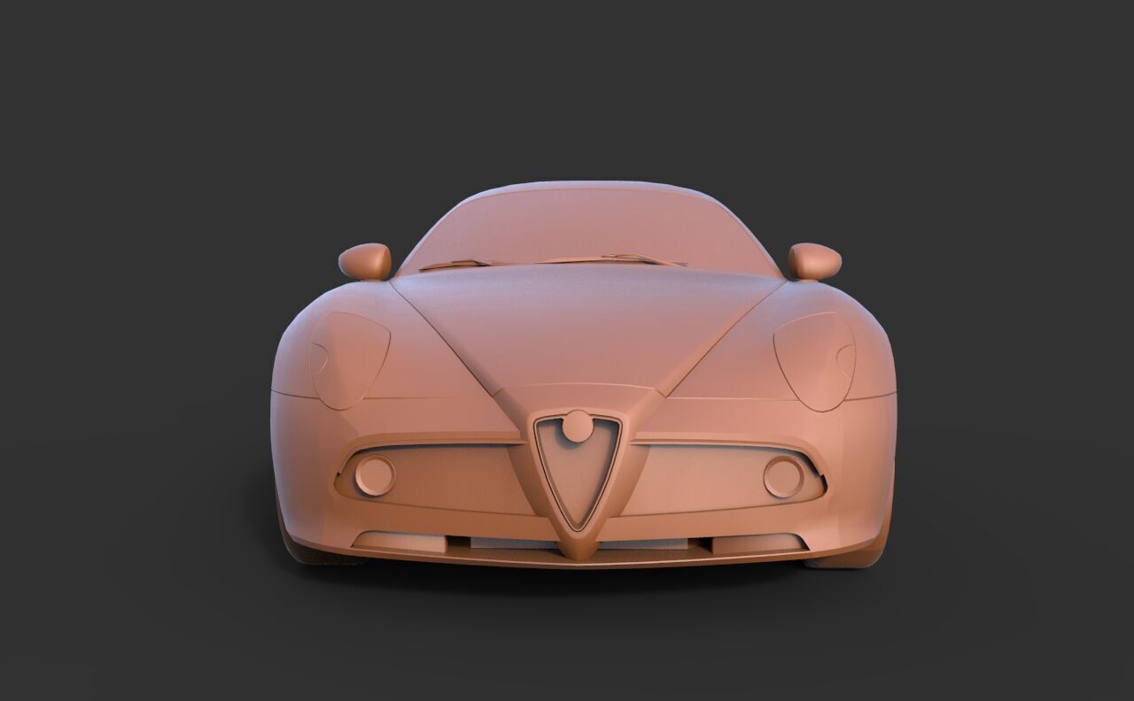 Alfa Romeo 8C Competizione 3D print model_1