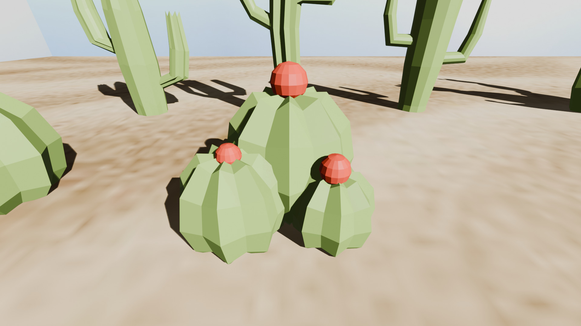Cactus Low Poly Pack Low-poly 3D model_20