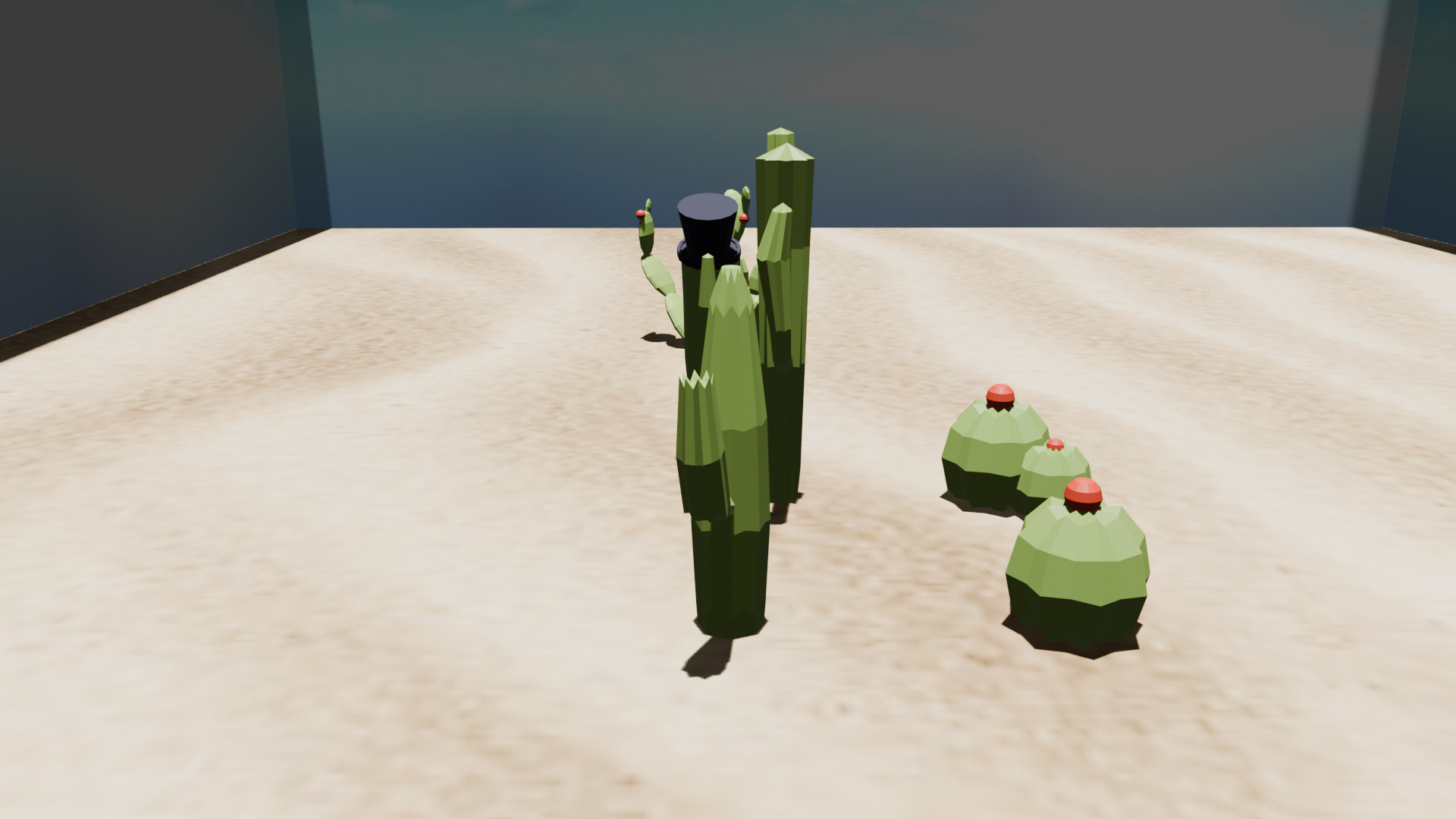 Cactus Low Poly Pack Low-poly 3D model_11