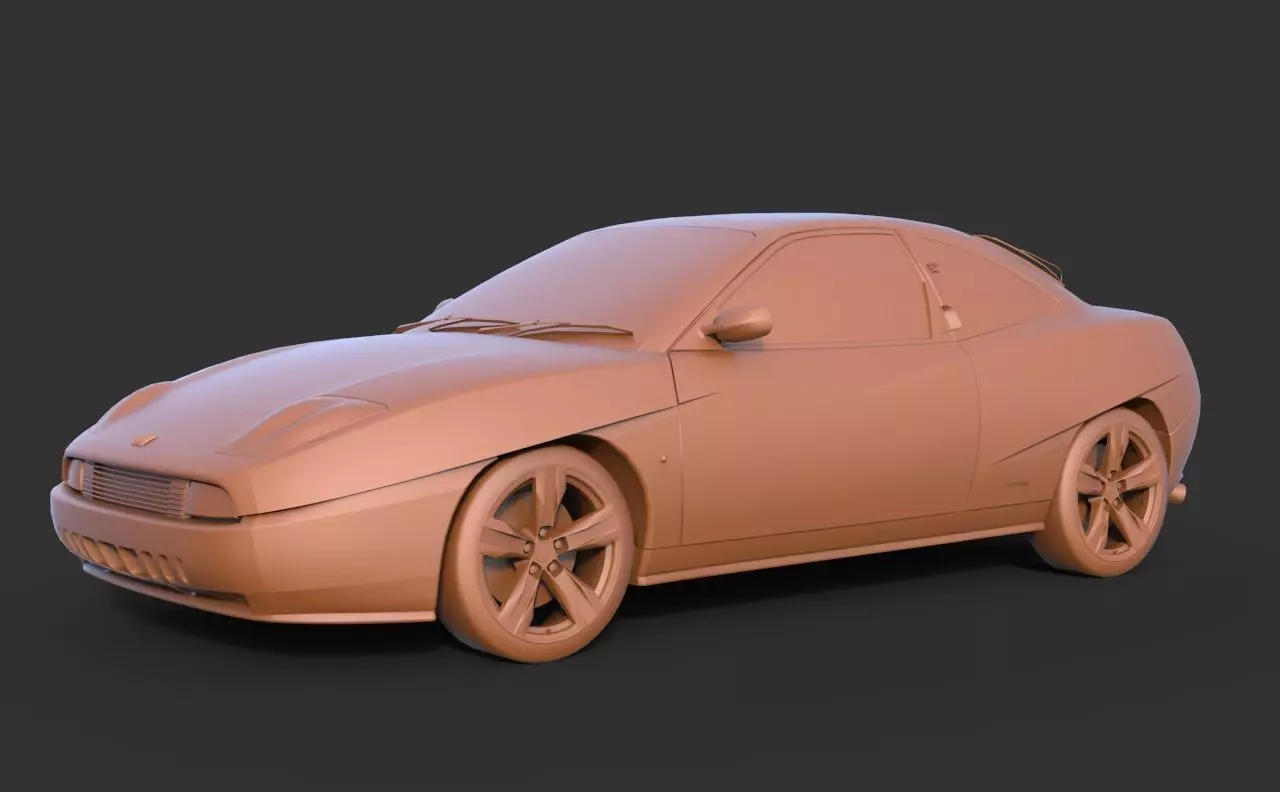Fiat Coupe 1999 3D print model_0
