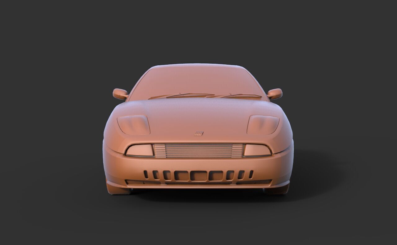 Fiat Coupe 1999 3D print model_1