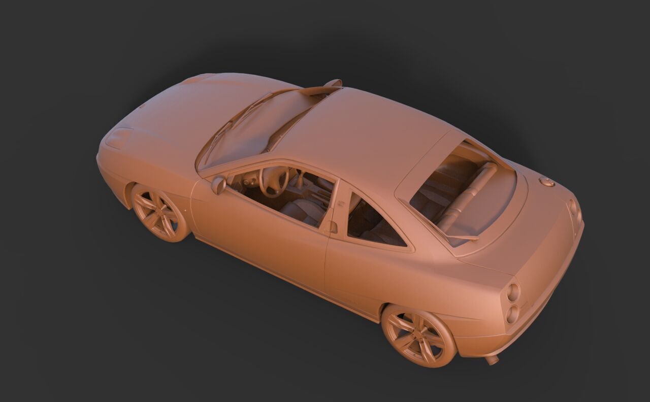 Fiat Coupe 1999 3D print model_5