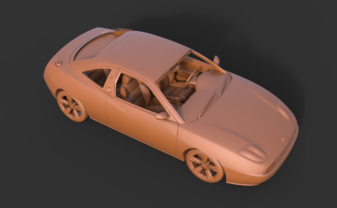 Fiat Coupe 1999 3D print model_6