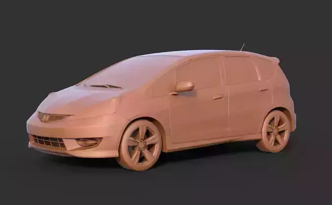 Honda Fit 2009 3D print model