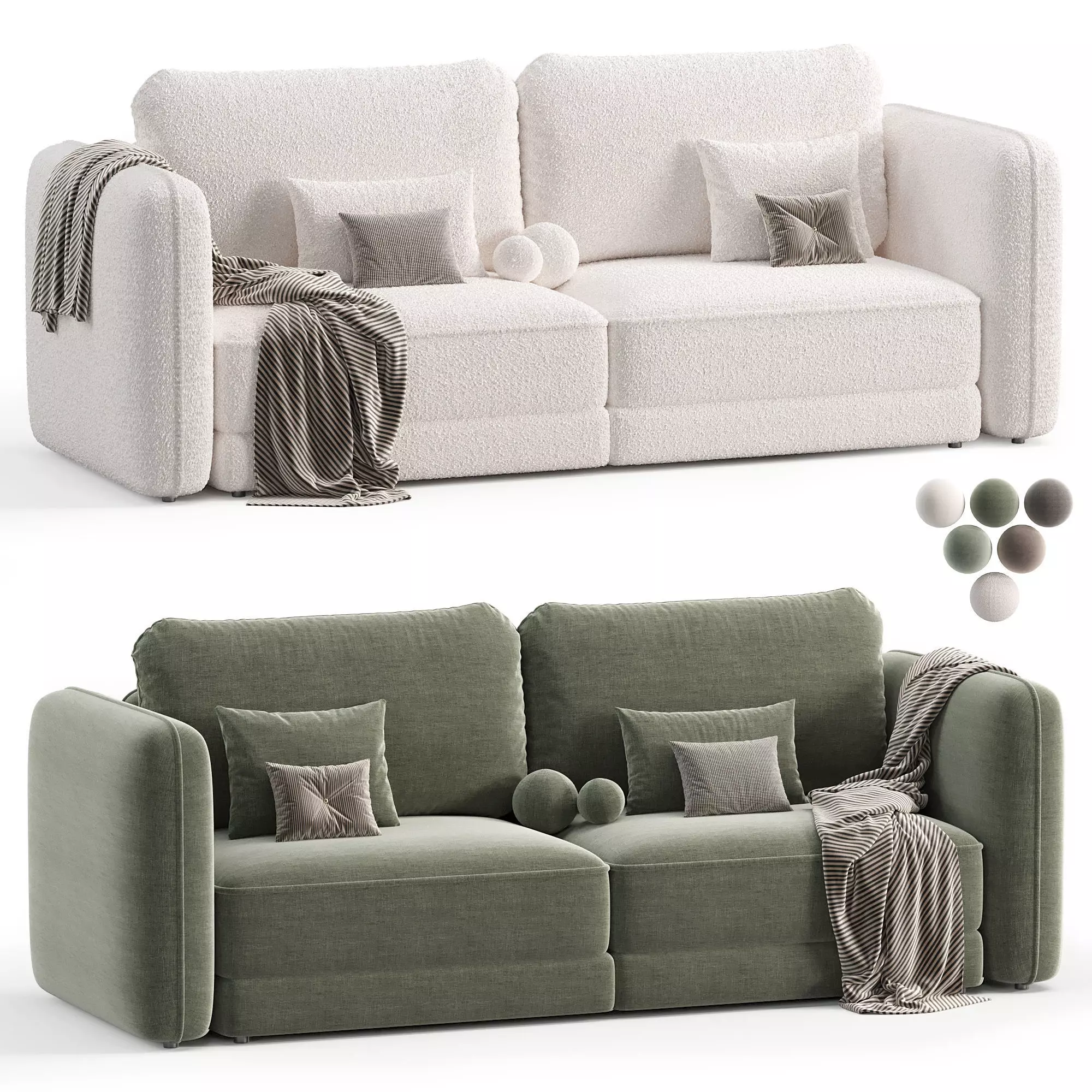 Marley Sofa Low-poly 3D model