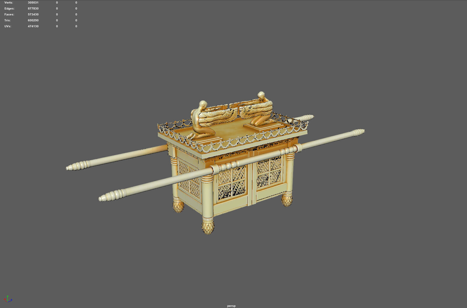 The Ark of the Covenant - High-Quality 3D Model 3D model_5