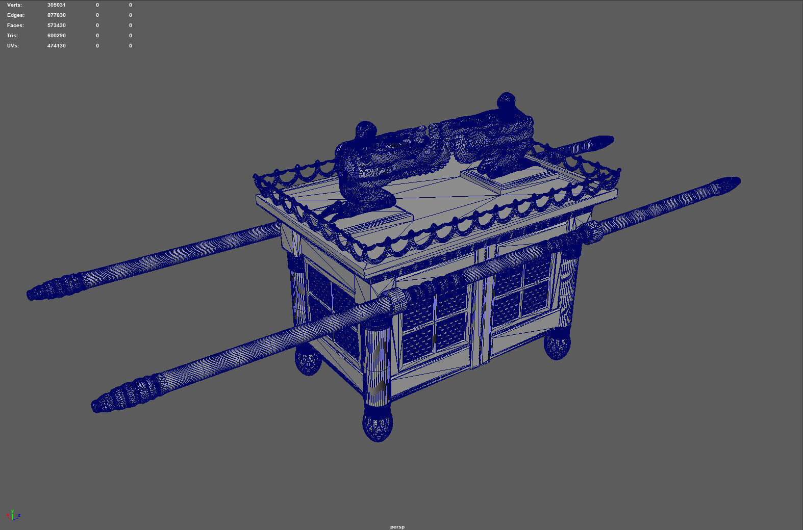 The Ark of the Covenant - High-Quality 3D Model 3D model_7