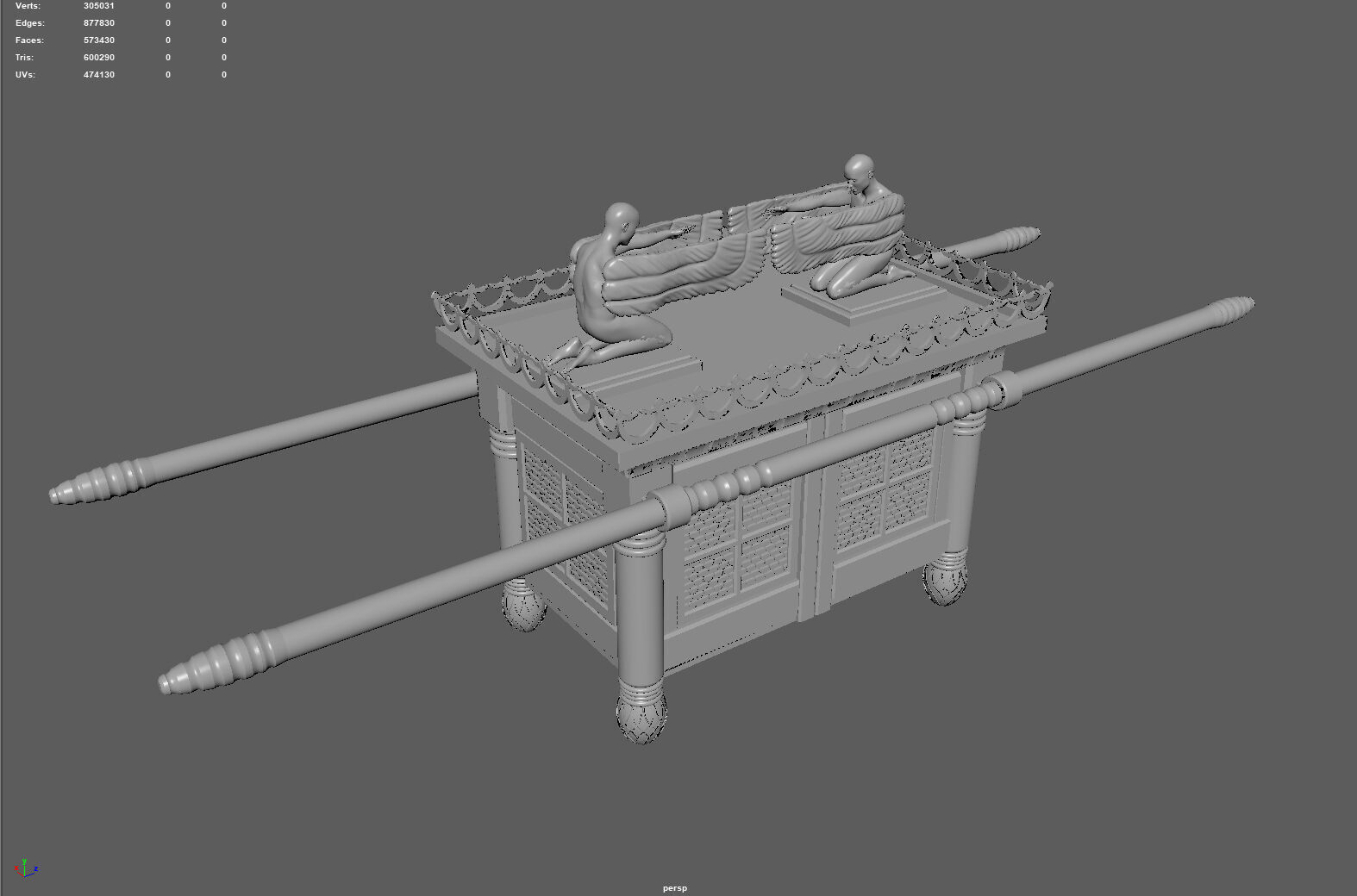 The Ark of the Covenant - High-Quality 3D Model 3D model_6