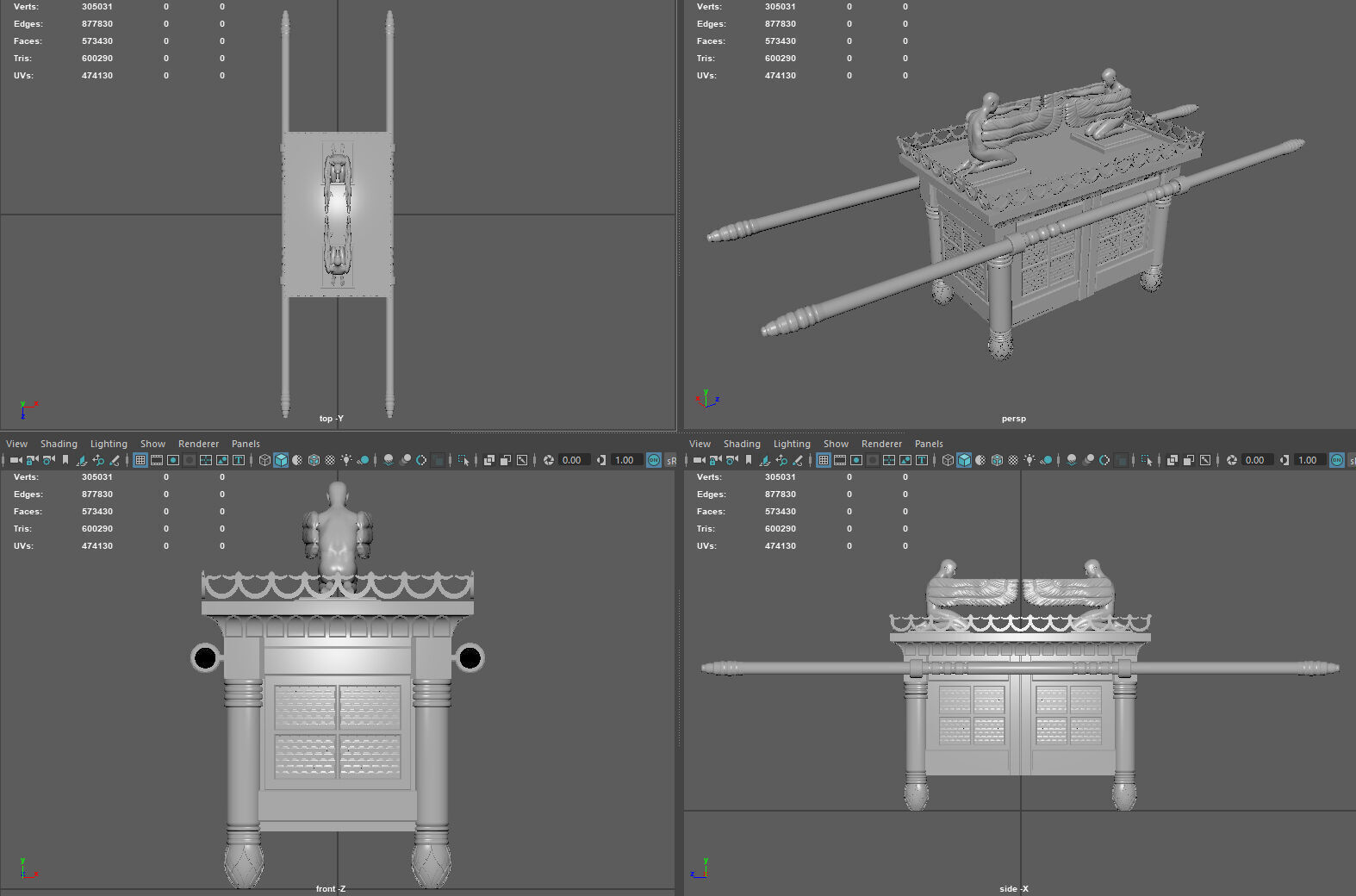 The Ark of the Covenant - High-Quality 3D Model 3D model_9