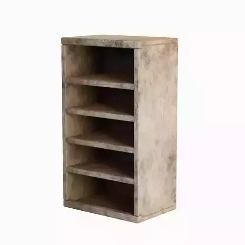 Old Wooden Bookshelf 04