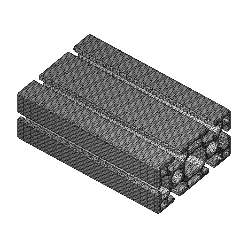 Industrial Aluminium Profile 3D print model_3