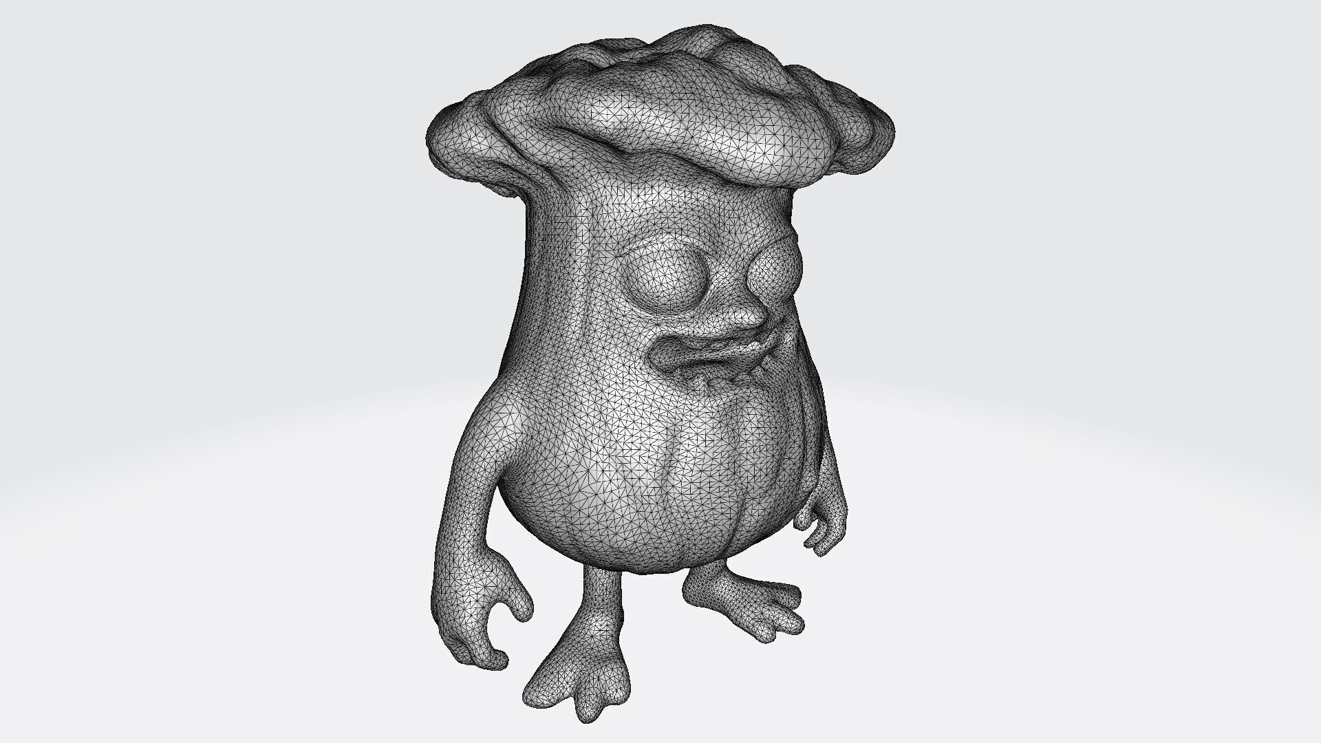 3d High Render Angry Cabbage Monster  3D model_7