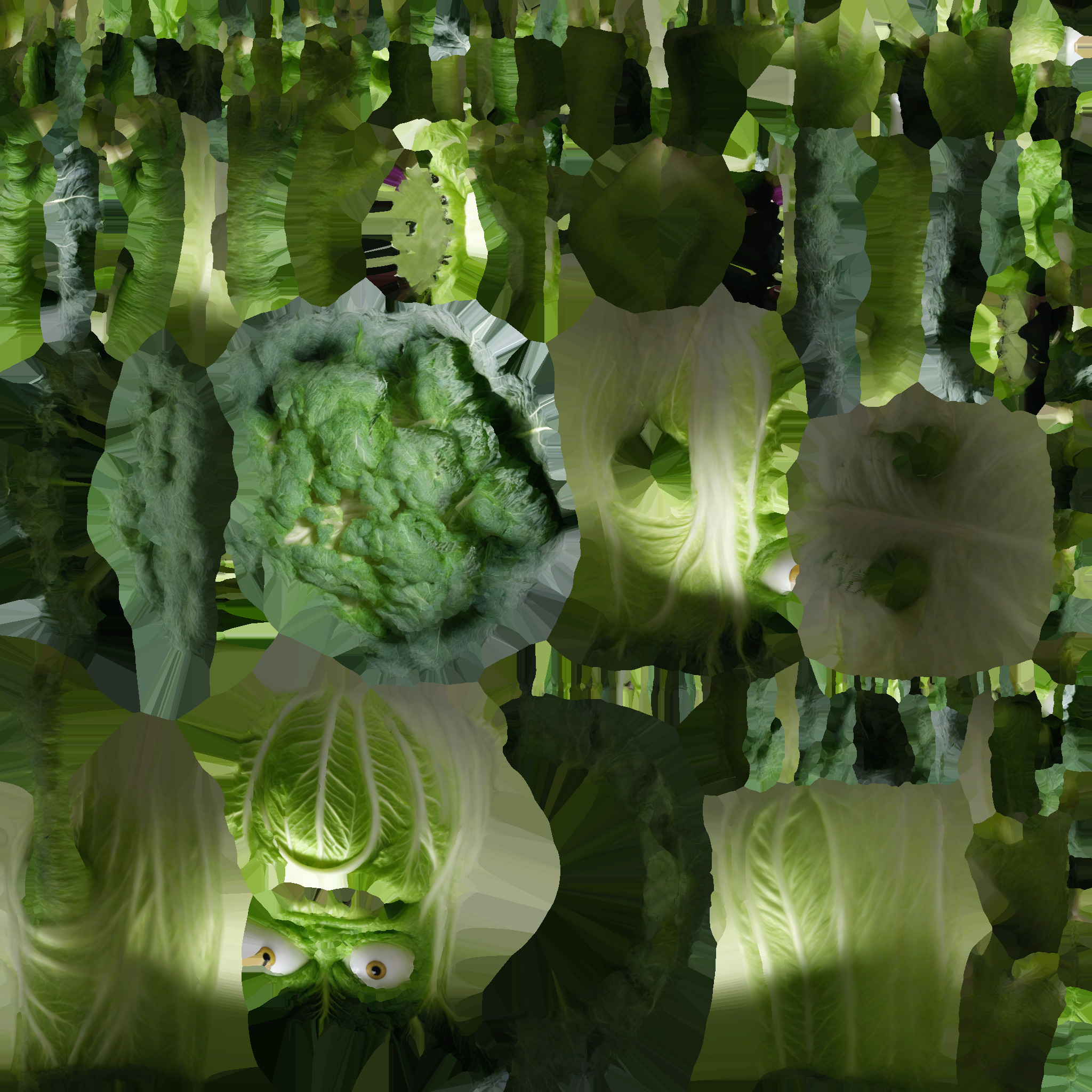 3d High Render Angry Cabbage Monster  3D model_9