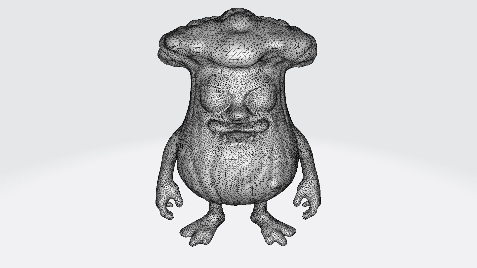3d High Render Angry Cabbage Monster  3D model_8