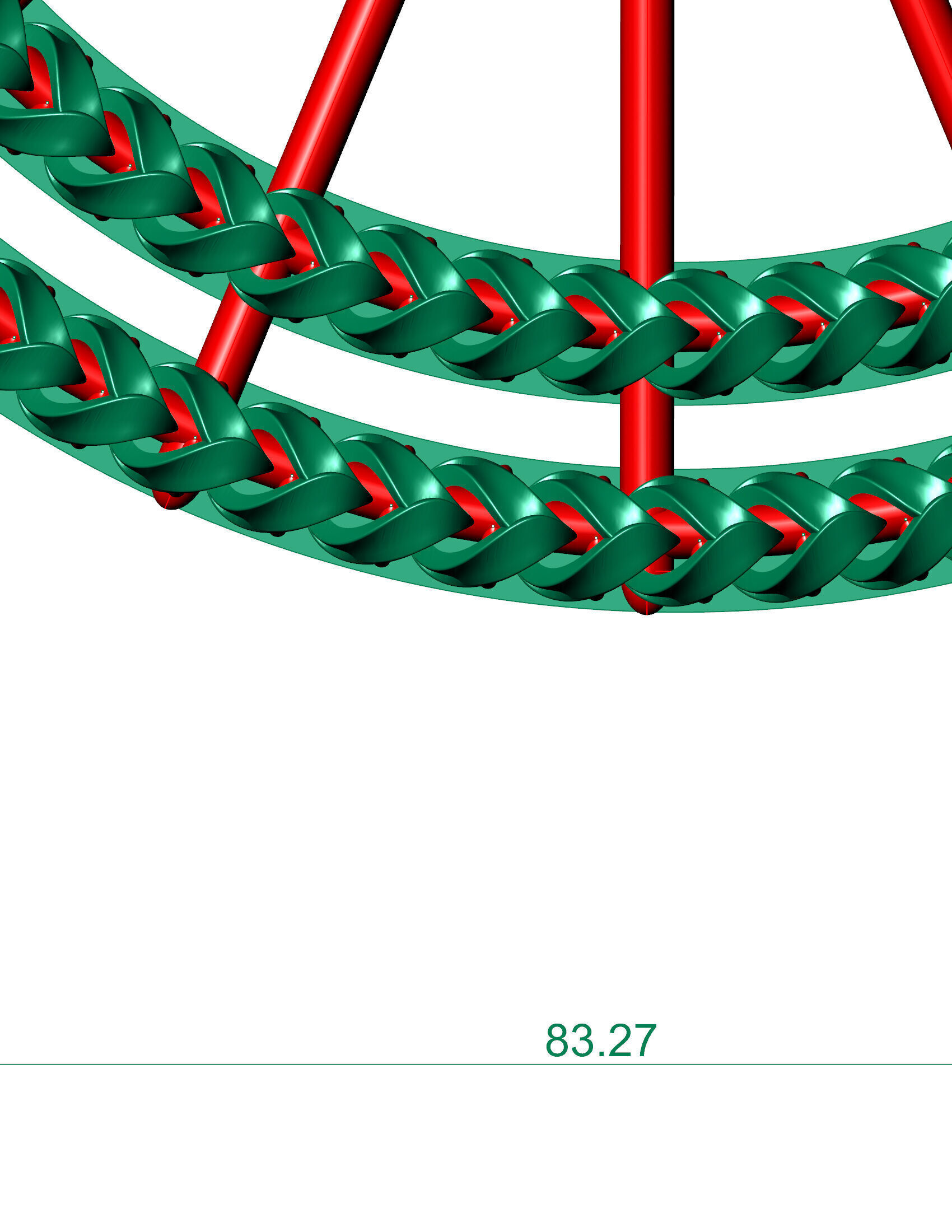 4MM Franco Cuban chain or Necklace ready to print 3D print model_2