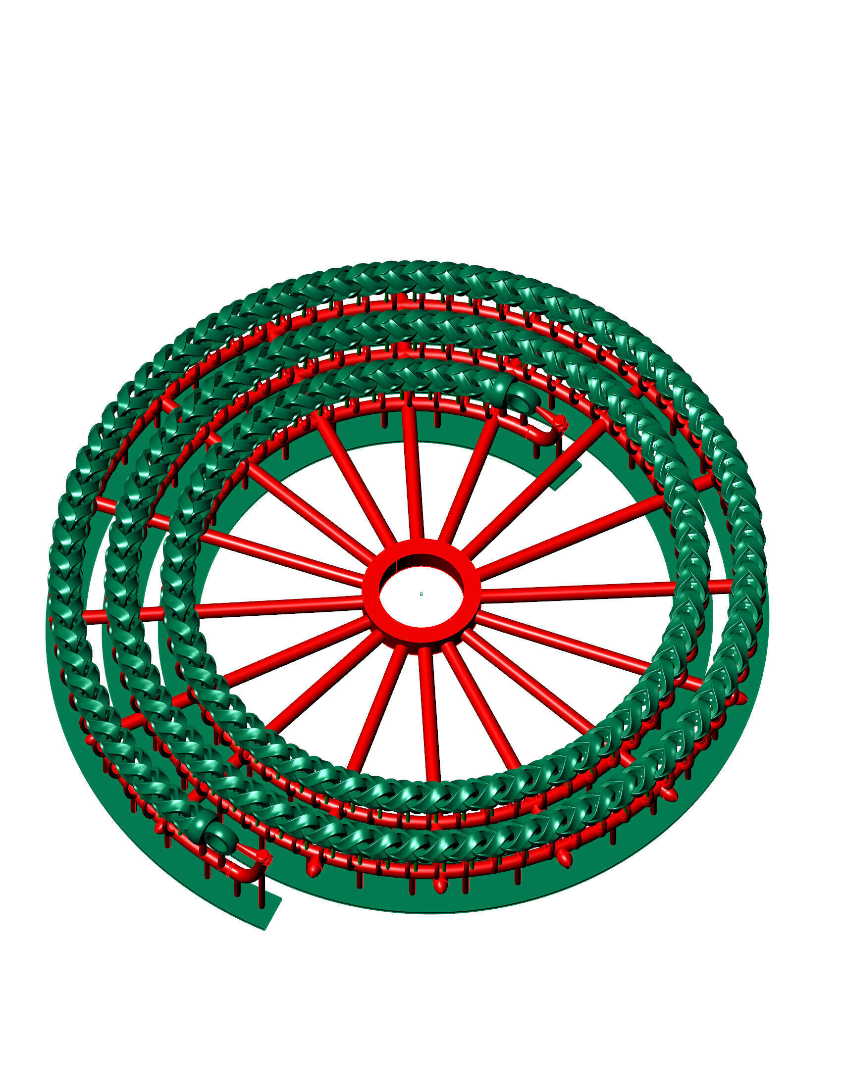 4MM Franco Cuban chain or Necklace ready to print 3D print model_1