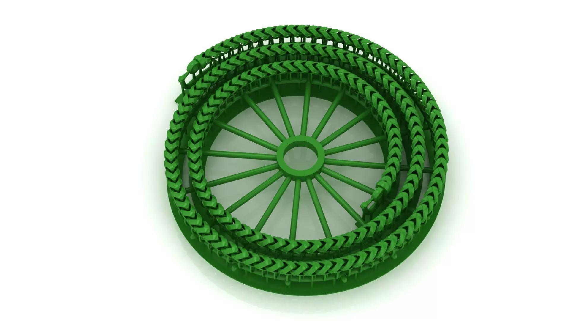 4MM Franco Cuban chain or Necklace ready to print 3D print model_0