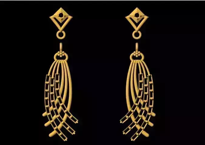 Drop Earrings 3dm file