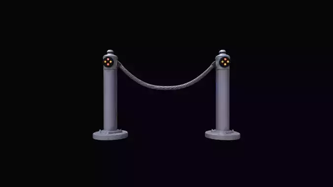 3d High Render Cable Barrier Service For Public Place