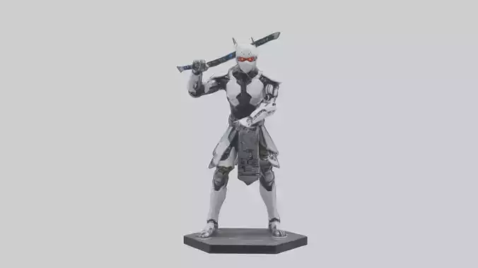 Cyborg Ninja statue model