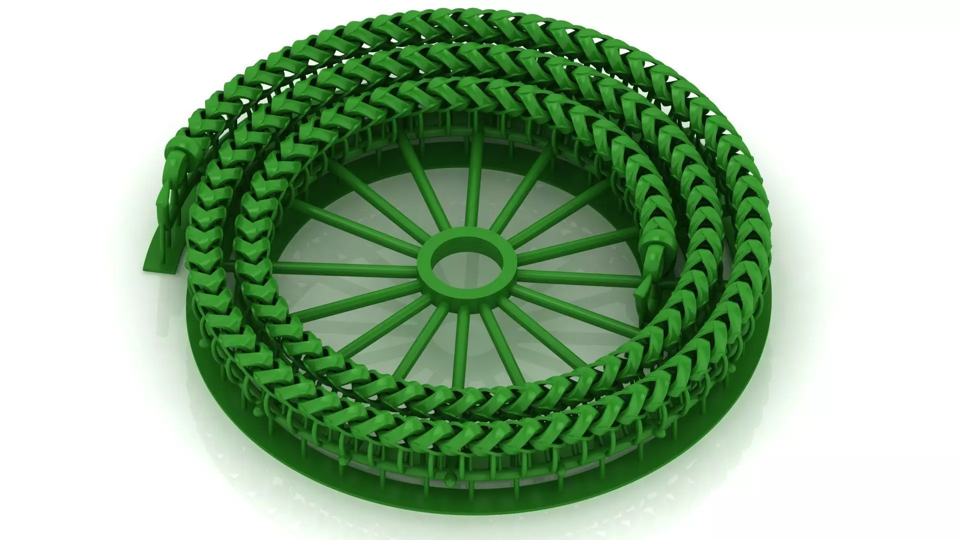 5MM Franco Cuban chain or Necklace ready to print  3D print model_0