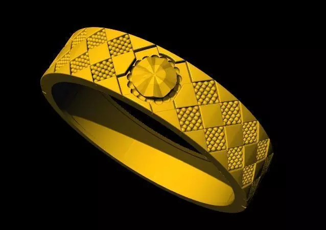 plain ring 3dm file 3D print model_0