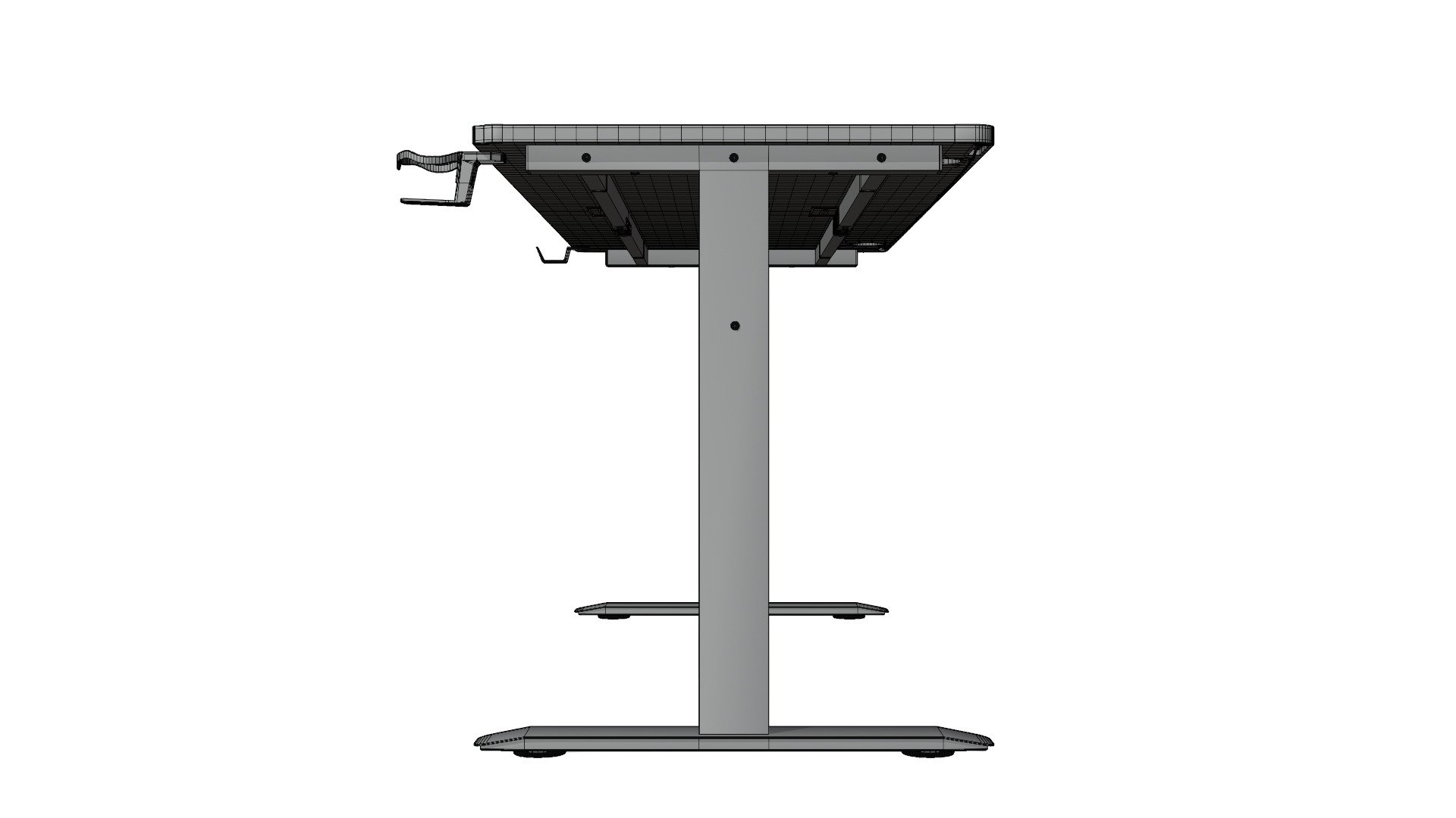 Computer Desk - Realistic Asset Low-poly 3D model_16