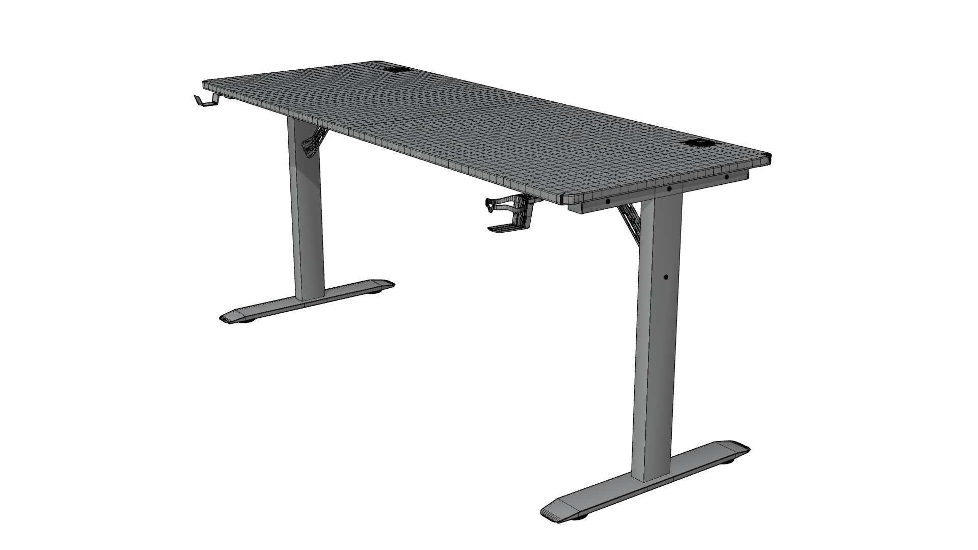 Computer Desk - Realistic Asset Low-poly 3D model_12