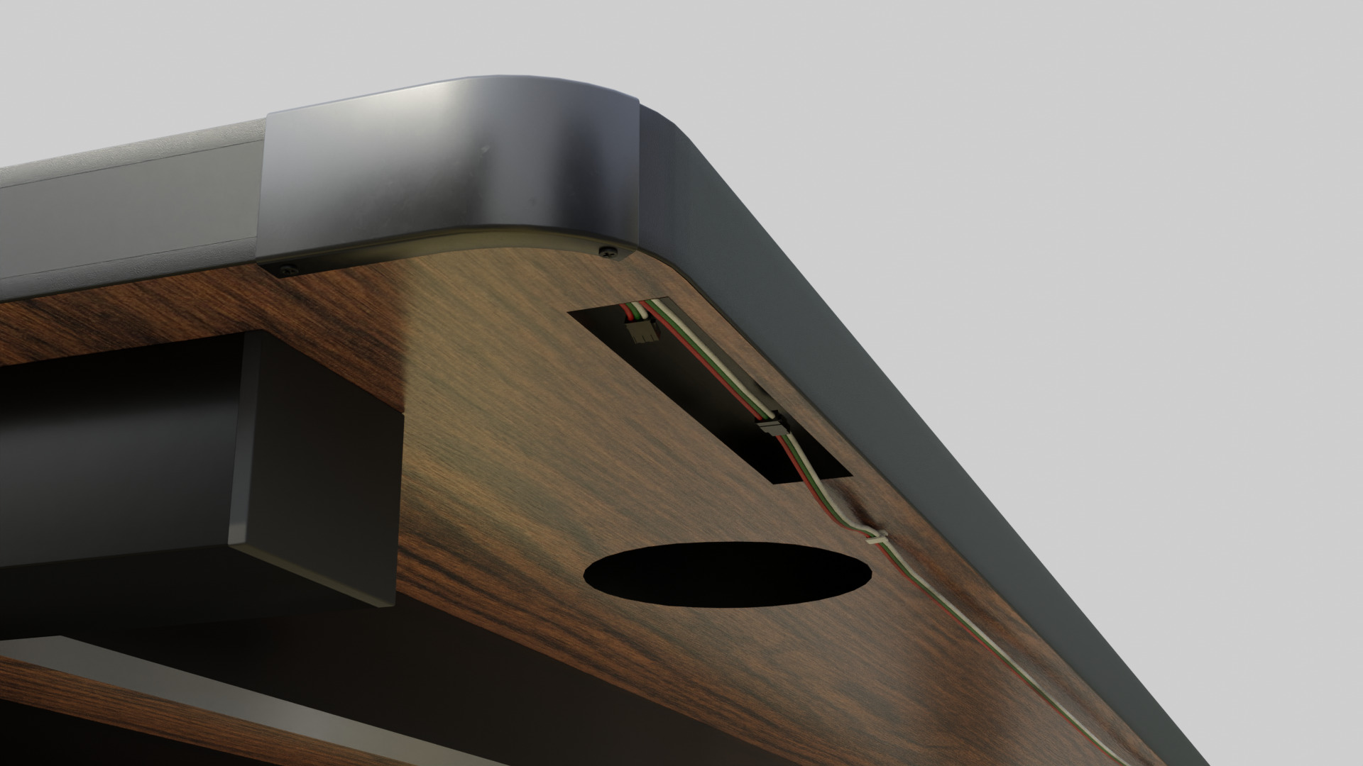 Computer Desk - Realistic Asset Low-poly 3D model_8