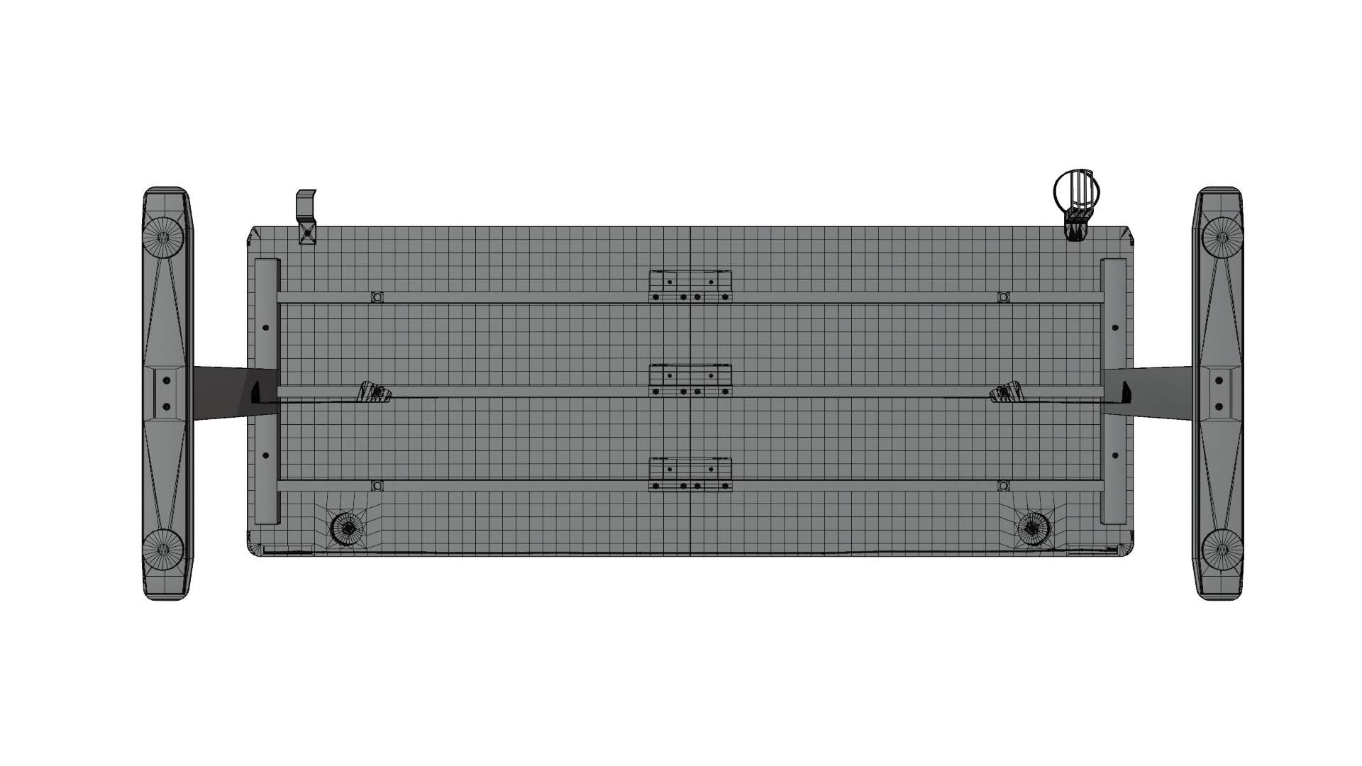 Computer Desk - Realistic Asset Low-poly 3D model_15