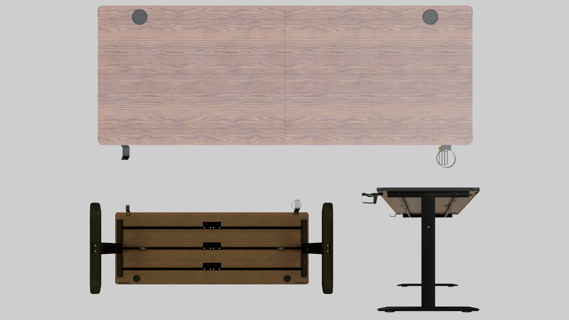 Computer Desk - Realistic Asset Low-poly 3D model_2