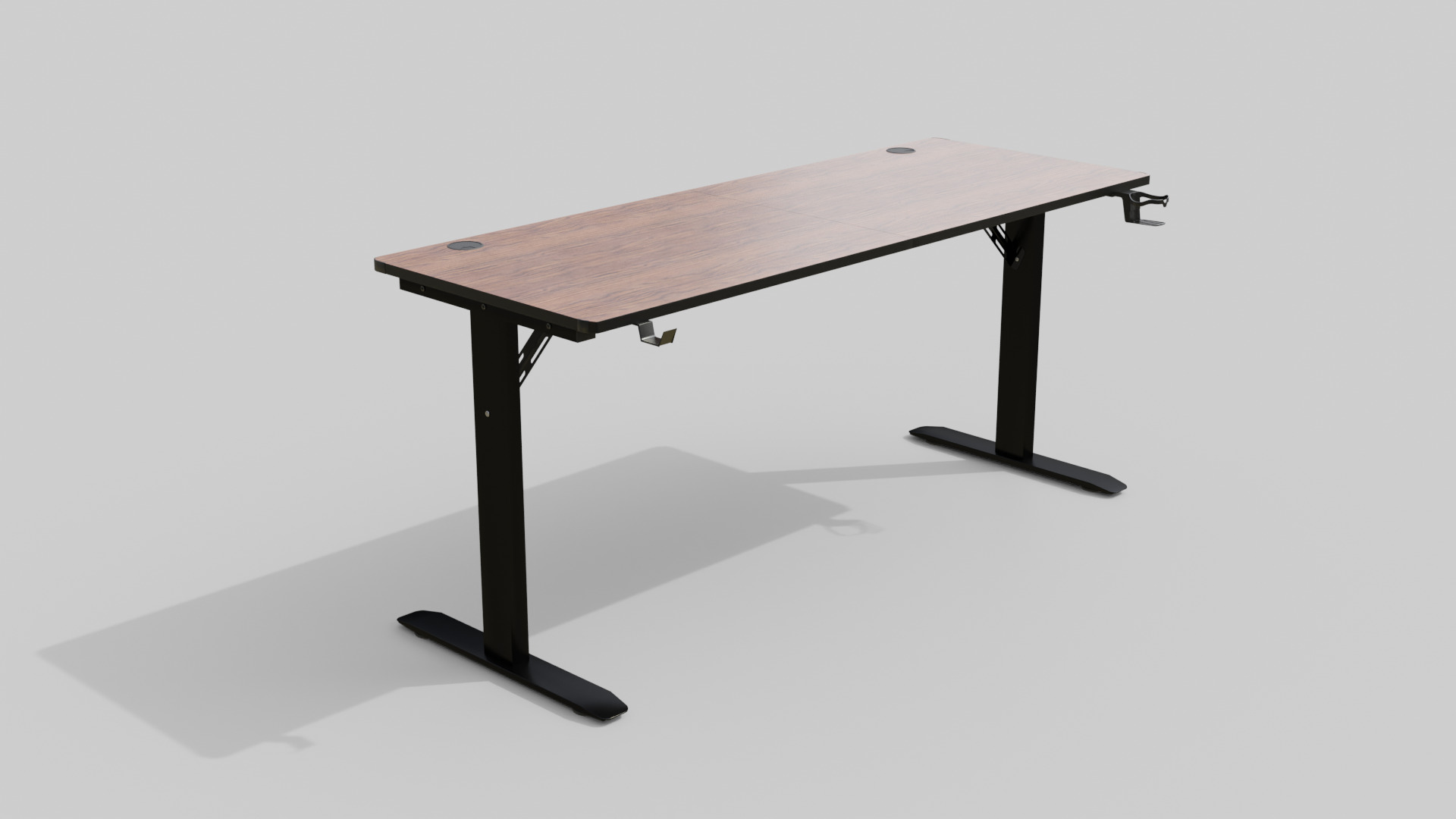 Computer Desk - Realistic Asset Low-poly 3D model_3